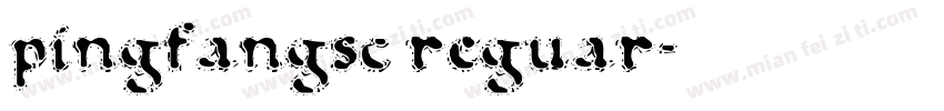 pingfangsc reguar字体转换